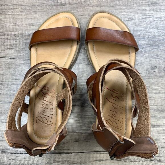 Blowfish Malibu~Girl’s~Brown Strappy Gladiator Sandals~Size 5 - Picture 4 of 9
